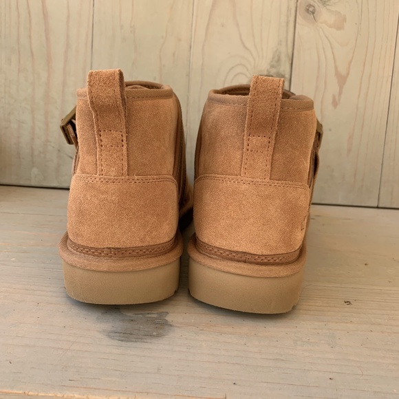 UGG NEUMEL SNAPBACK CHESTNUT SUEDE CHUKKA BOOTS US 13 NEW - Picture 3 of 5